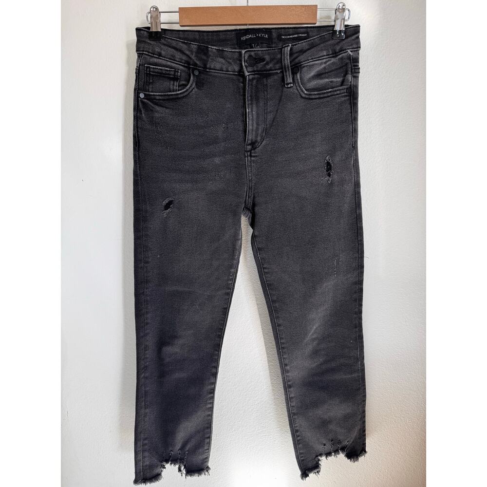 Kendall + Kylie The Icon‎ High Rise Straight Jeans Black Size 28 /7